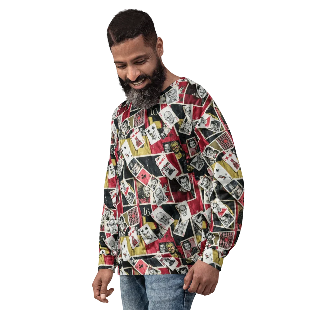 Velvet Ante on Sweatshirt — Left Front