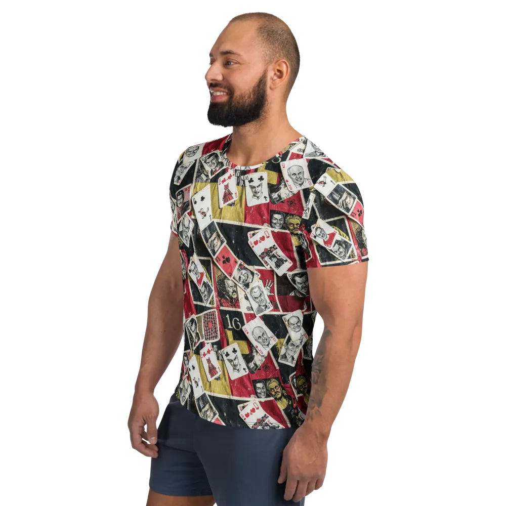 Velvet Ante on Men's Athletic T-Shirt — Left