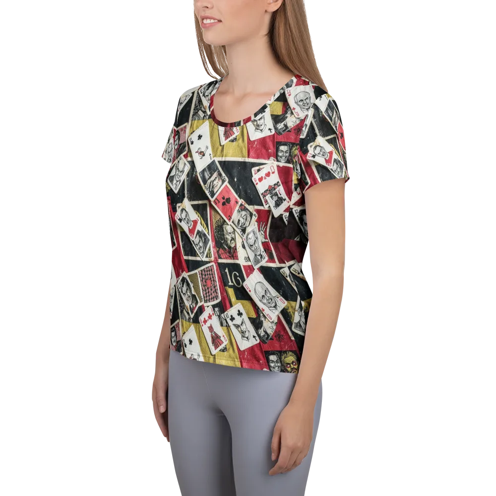 Velvet Ante on Women's Athletic T-Shirt — Left
