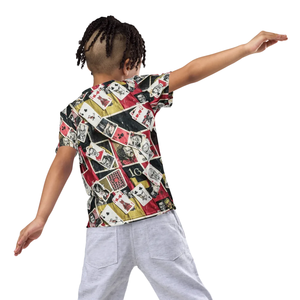 Velvet Ante on Kids Crew Neck T-Shirt — Back
