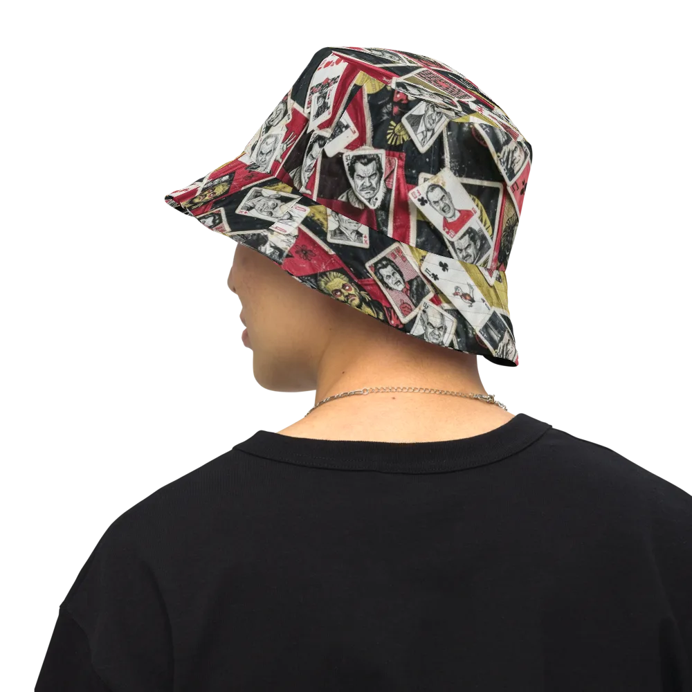 Velvet Ante on Reversible Bucket Hat — Back Inside