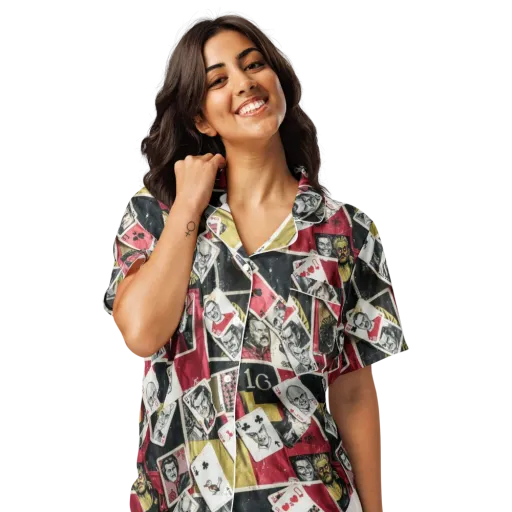 Velvet Ante on a Women's Short Sleeve Pajama Top