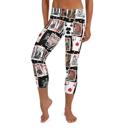 The Cardsharp’s Table on a Capri Leggings