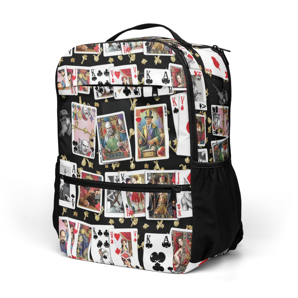 The Cardsharp’s Table on Utility Backpack — Left Front