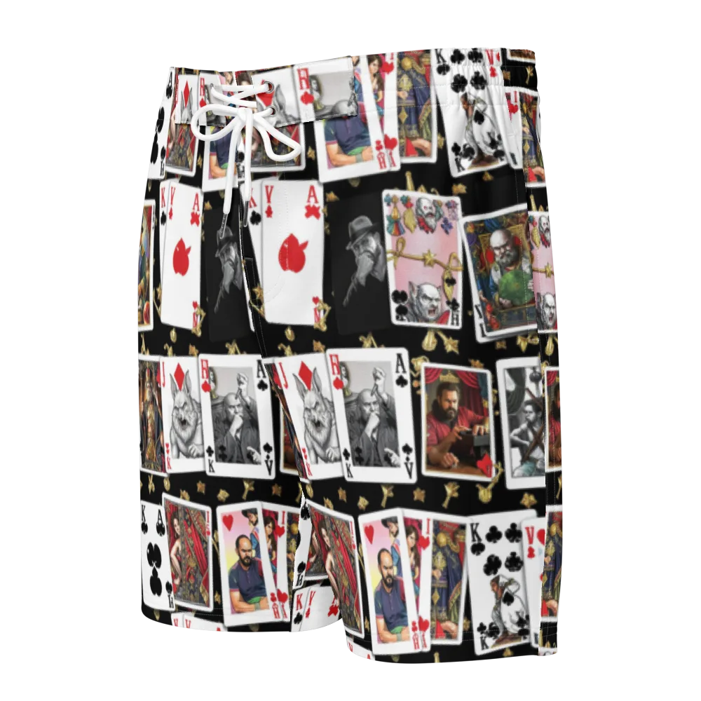 The Cardsharp’s Table on Men's Board Shorts — Front