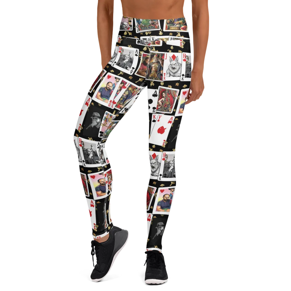 The Cardsharp’s Table on Yoga Leggings — Front