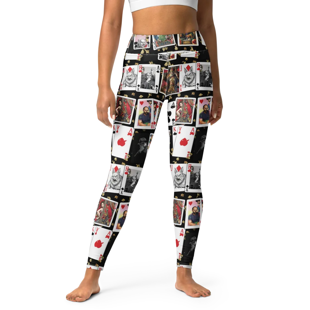 The Cardsharp’s Table on Yoga Leggings — Front