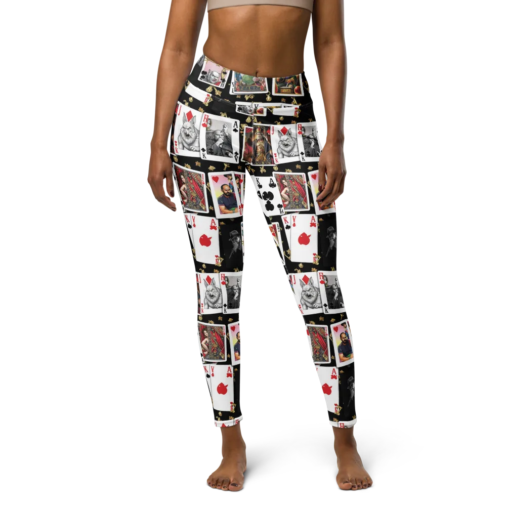 The Cardsharp’s Table on Yoga Leggings — Front