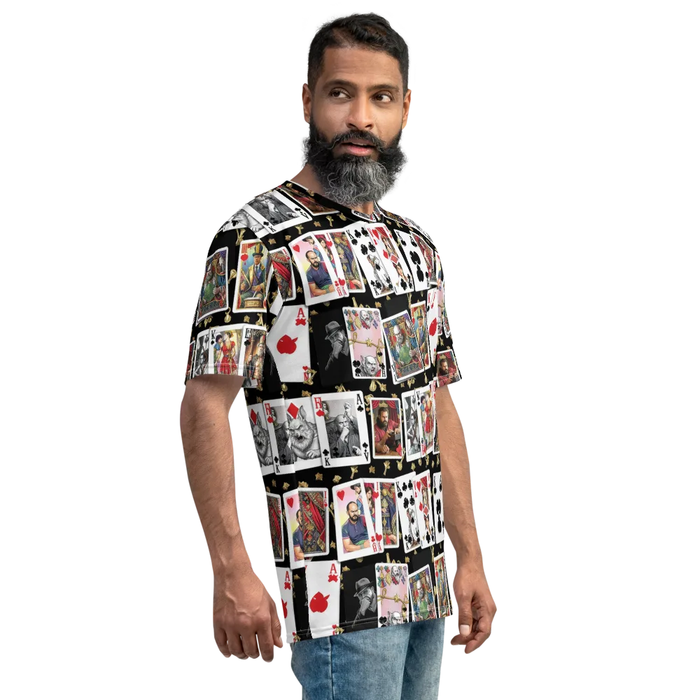 The Cardsharp’s Table on Men's Crew Neck T-Shirt — Right