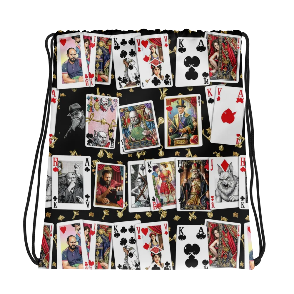 The Cardsharp’s Table on Drawstring Bag — Photo