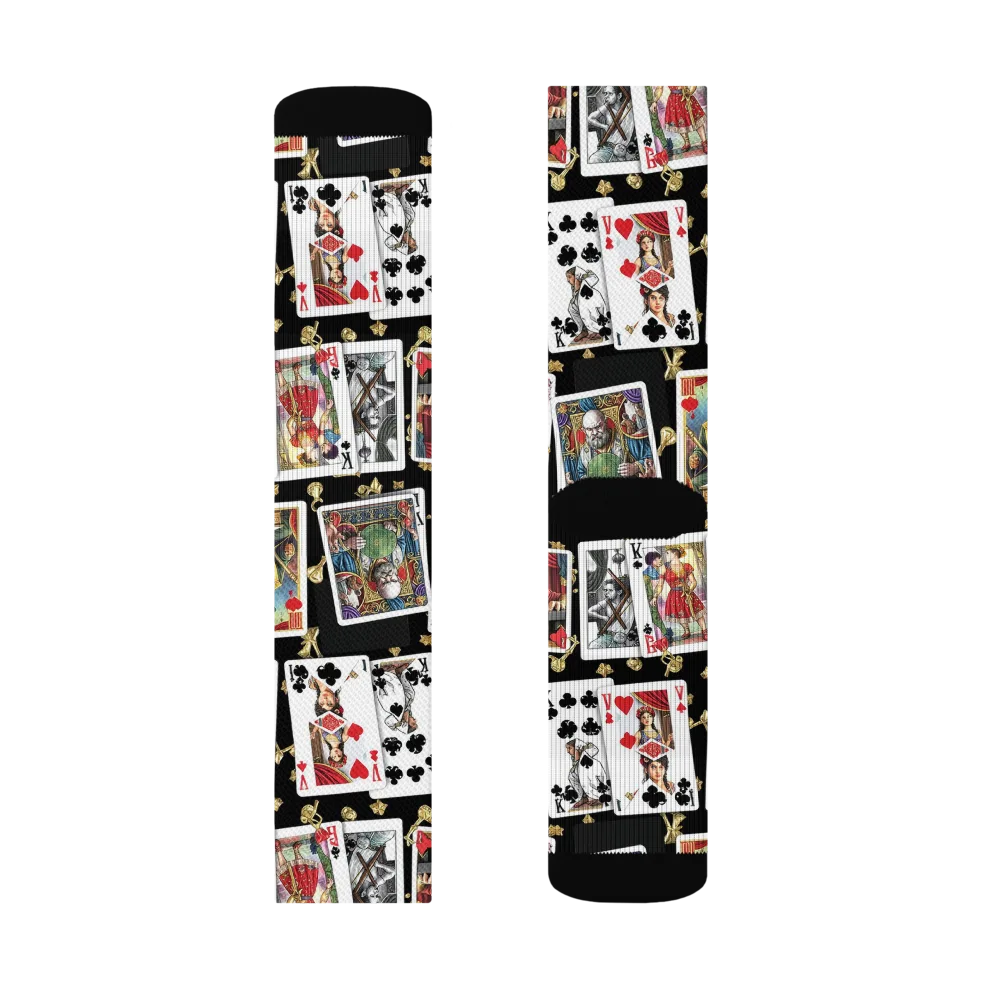 The Cardsharp’s Table on Socks — Right Sock