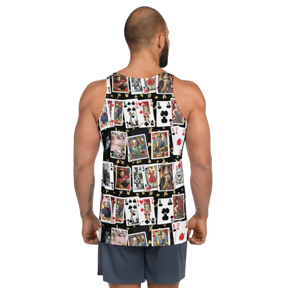 The Cardsharp’s Table on Men's Tank Top — Back