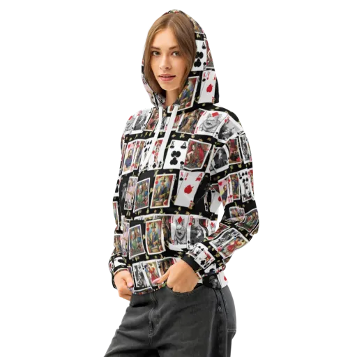 The Cardsharp’s Table on a Cotton Hoodie