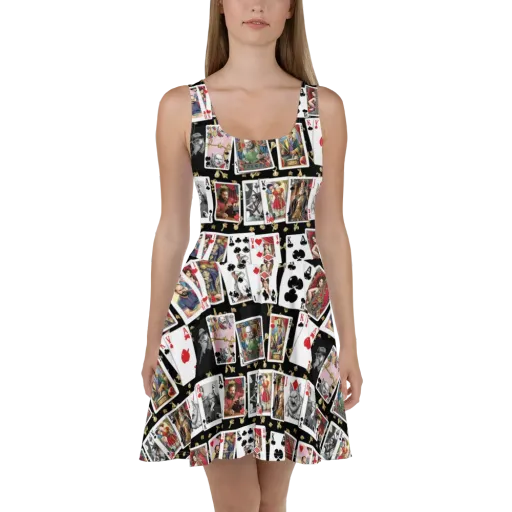 The Cardsharp’s Table on a Skater Dress