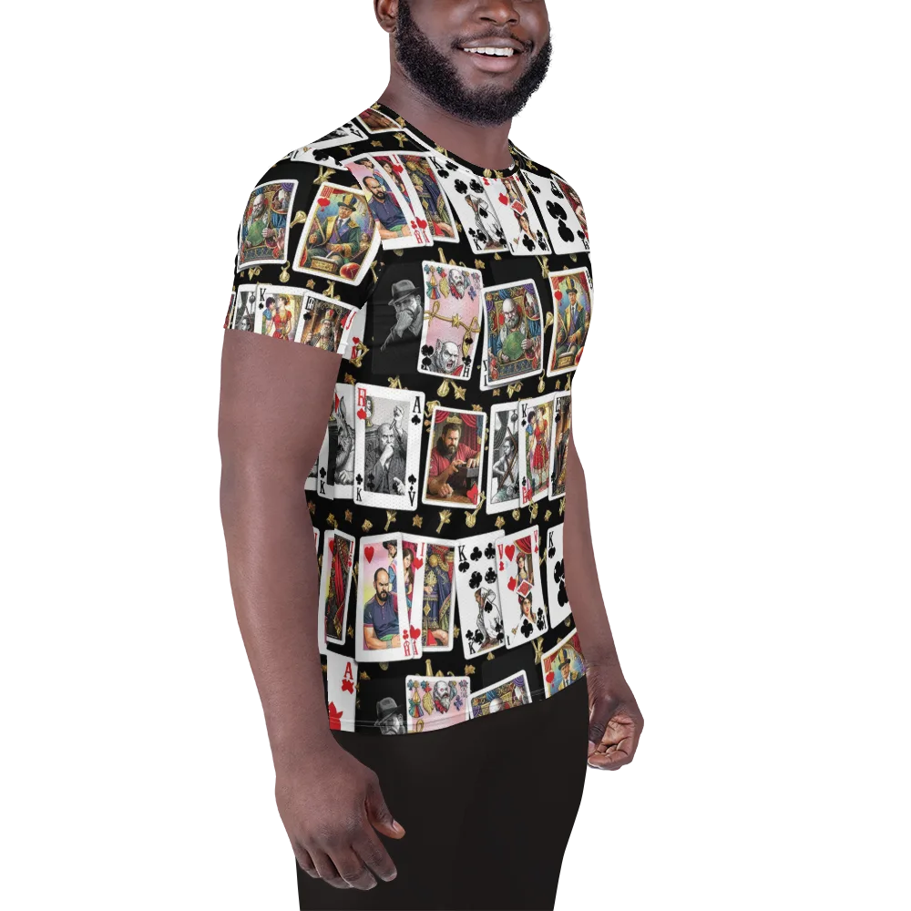 The Cardsharp’s Table on Men's Athletic T-Shirt — Right