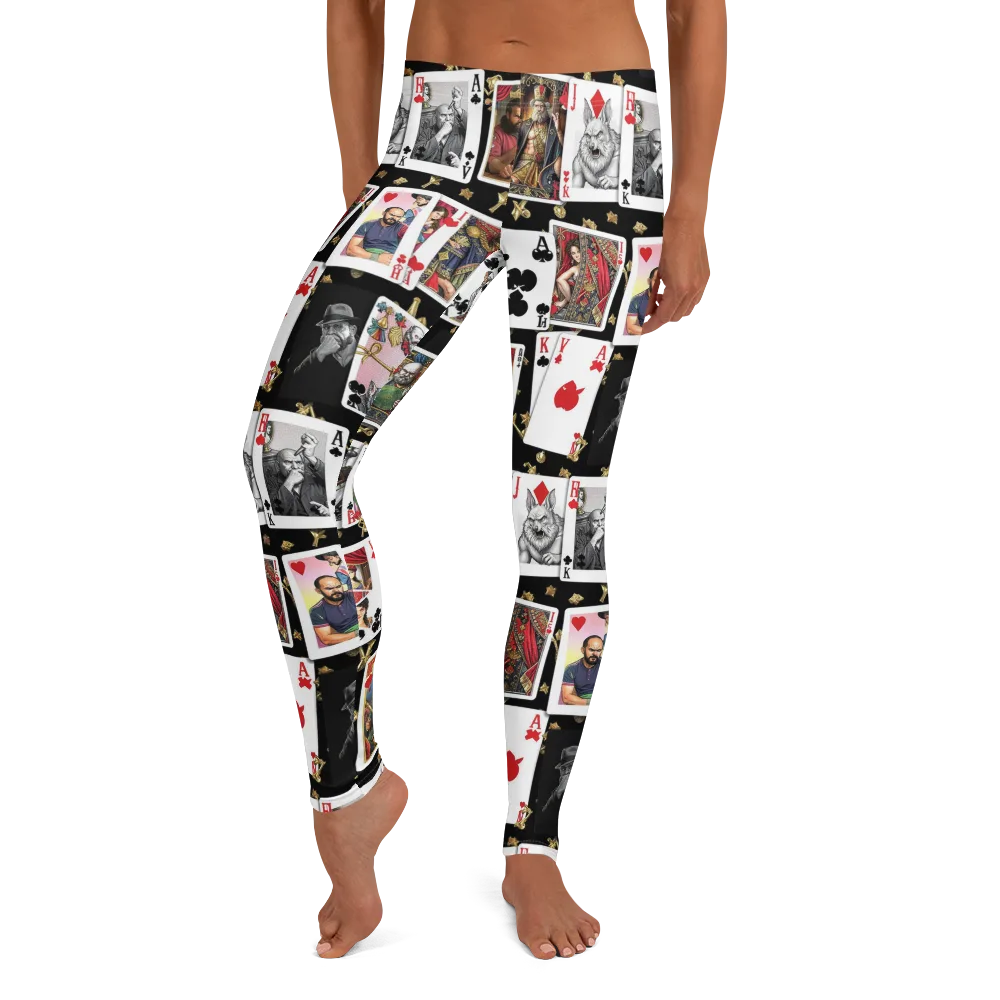 The Cardsharp’s Table on Leggings — Front