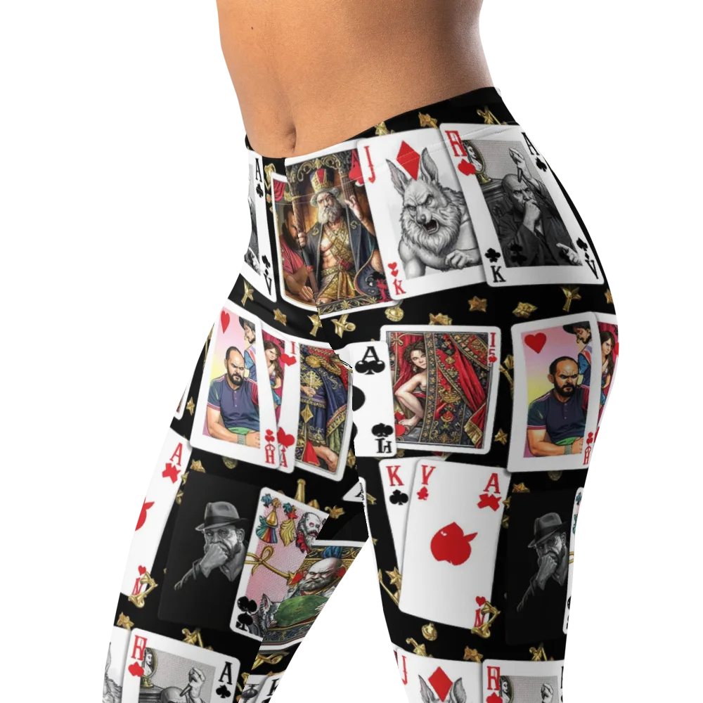 The Cardsharp’s Table on Leggings — Left Front
