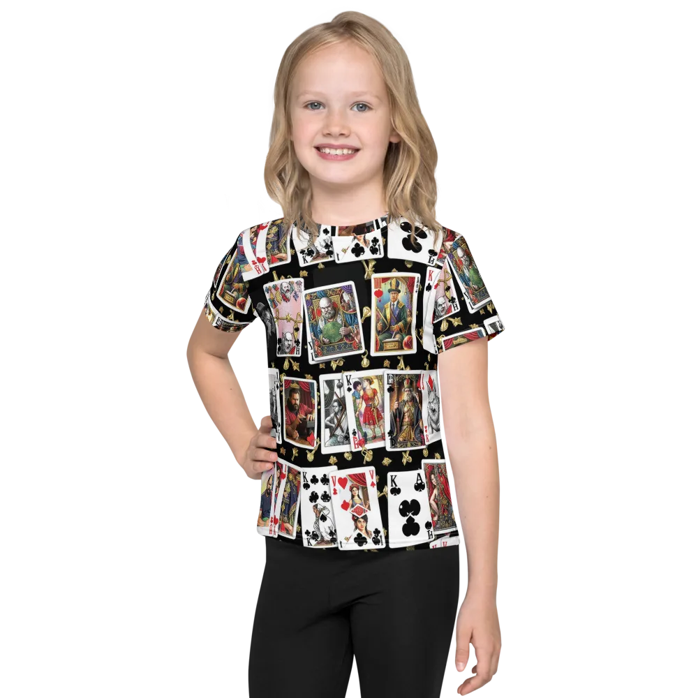 The Cardsharp’s Table on Kids Crew Neck T-Shirt — Front