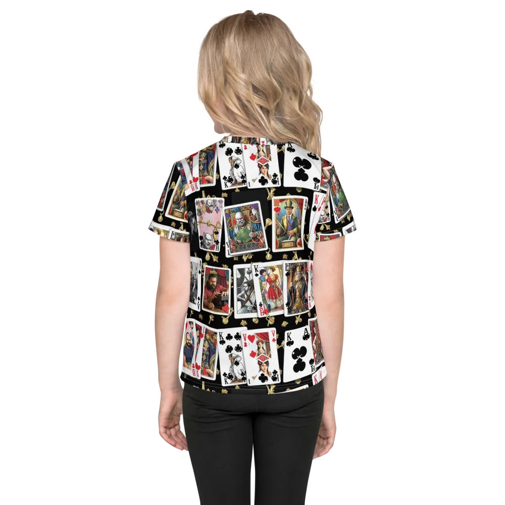 The Cardsharp’s Table on Kids Crew Neck T-Shirt — Back