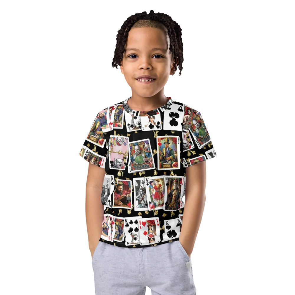 The Cardsharp’s Table on Kids Crew Neck T-Shirt — Front