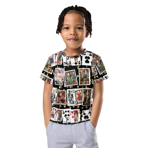The Cardsharp’s Table on a Kids Crew Neck T-Shirt