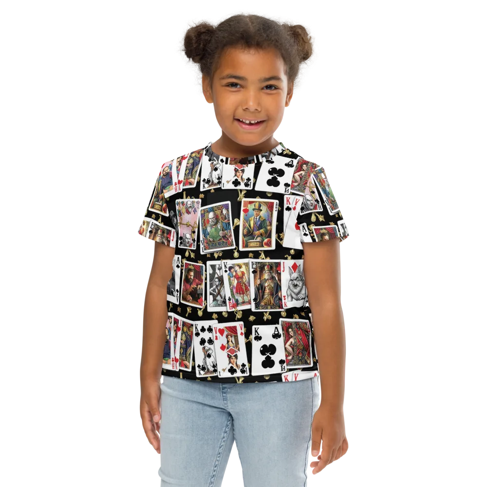 The Cardsharp’s Table on Kids Crew Neck T-Shirt — Front