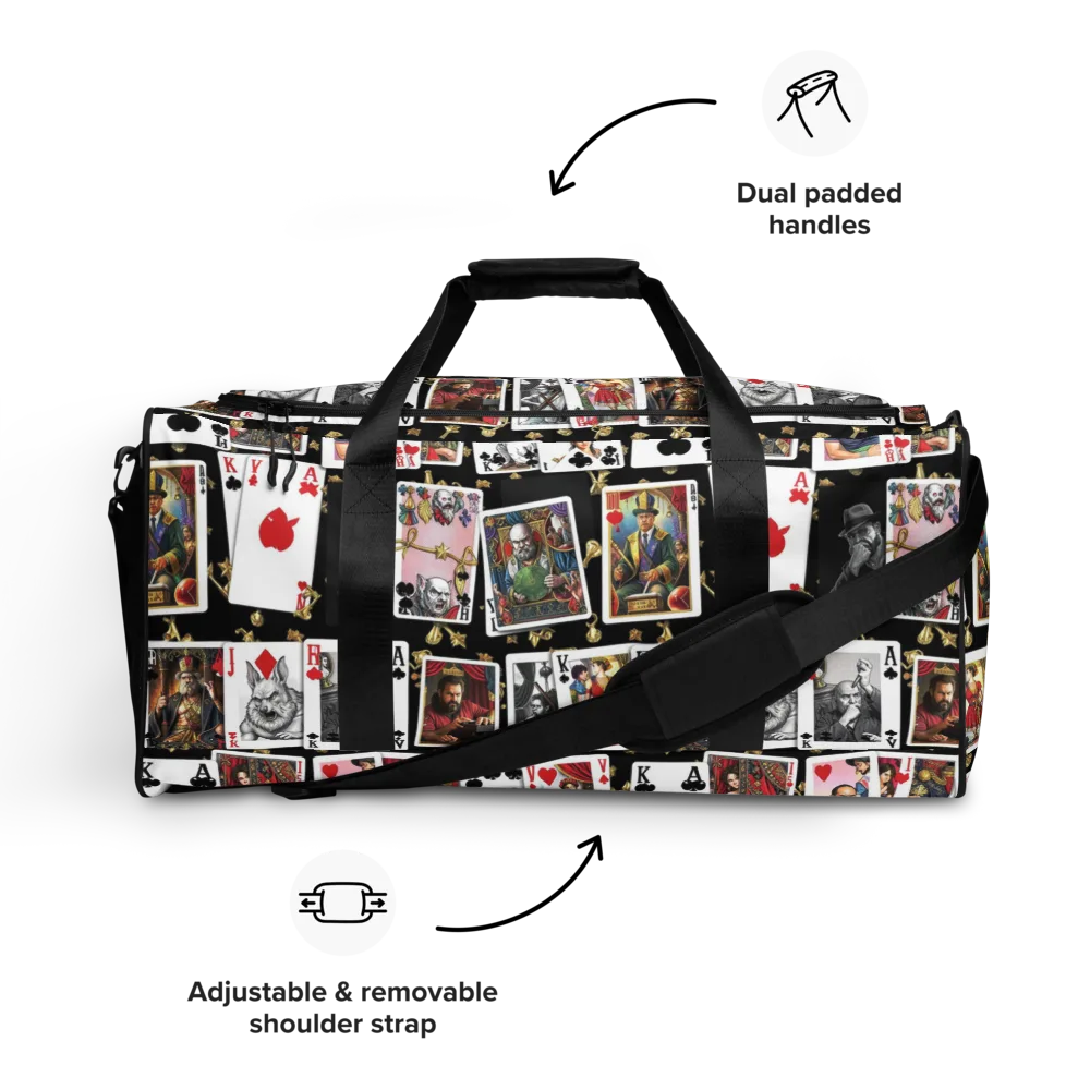 The Cardsharp’s Table on Duffle Bag — Front