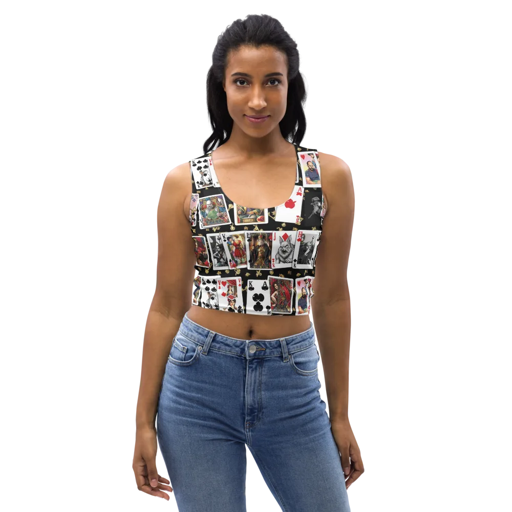 The Cardsharp’s Table on Crop Top — Front