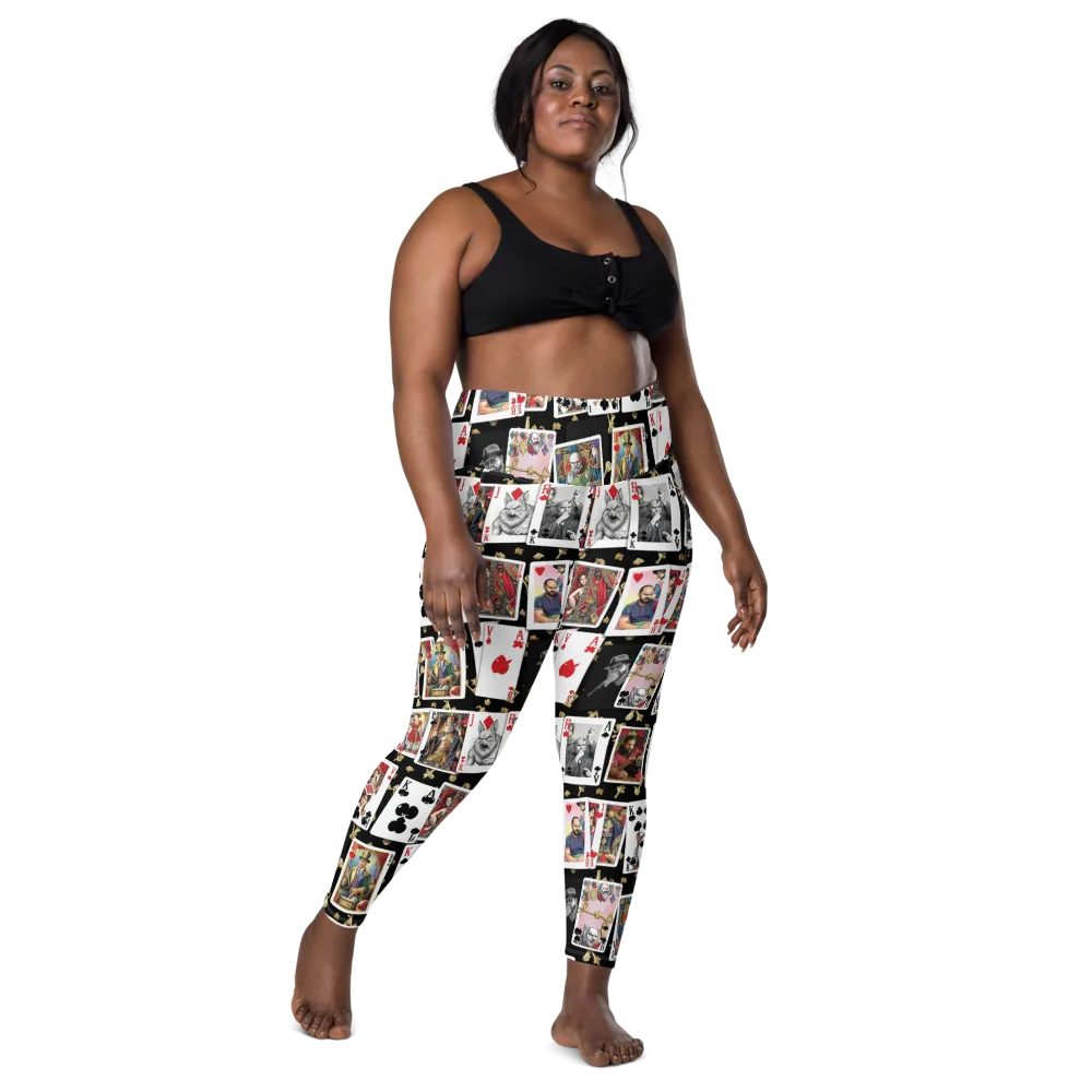 The Cardsharp’s Table on Leggings with Pockets — Front