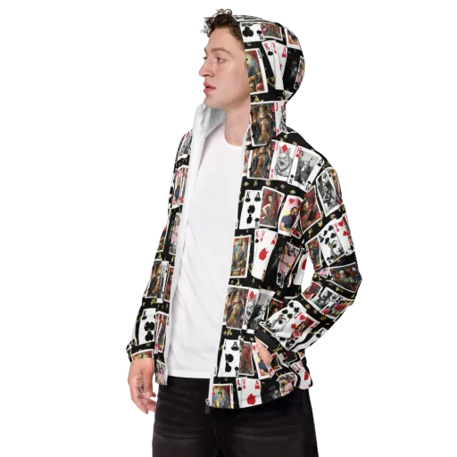 The Cardsharp’s Table on a Men's Windbreaker