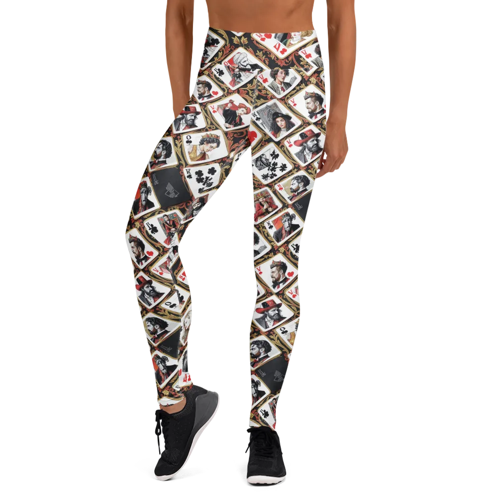 Gilded Deck on Yoga Leggings — Front