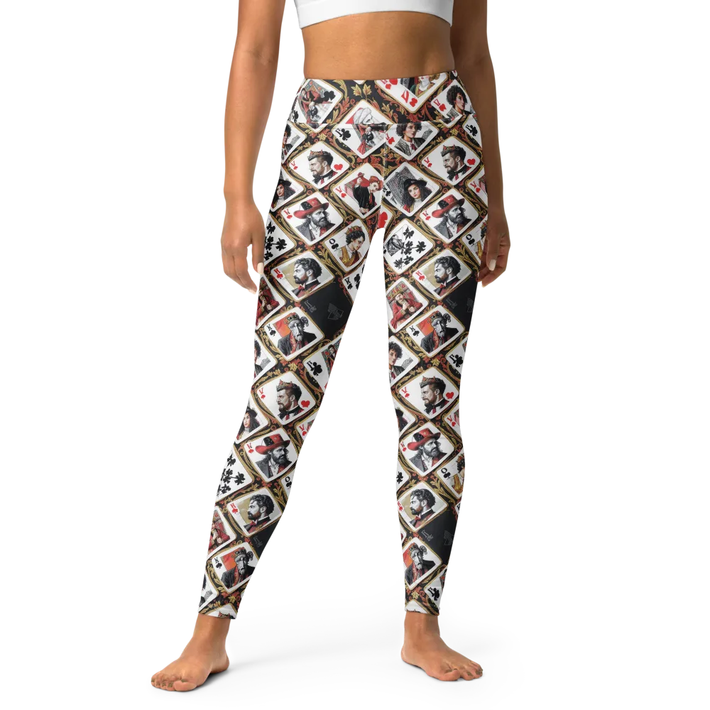 Gilded Deck on Yoga Leggings — Front