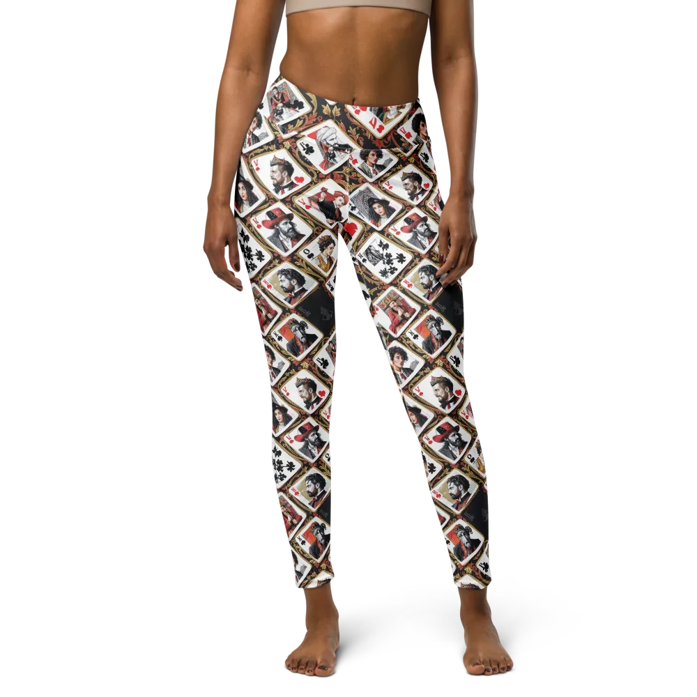 Gilded Deck on Yoga Leggings — Front
