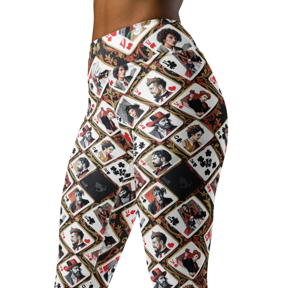 Gilded Deck on Yoga Leggings — Left Front