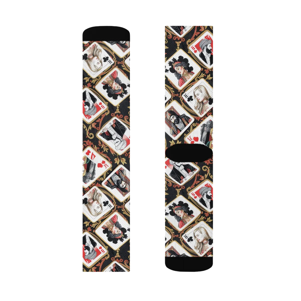 Gilded Deck on Socks — Left Sock