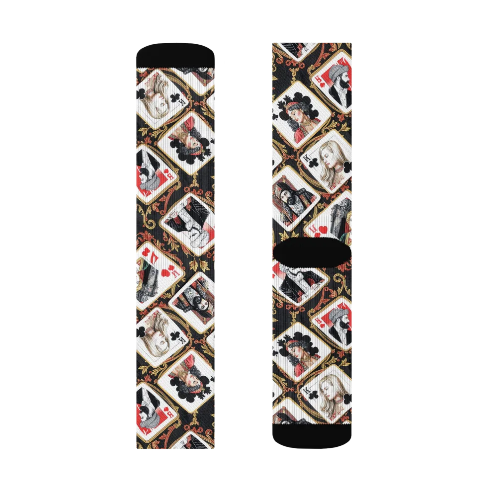 Gilded Deck on Socks — Right Sock