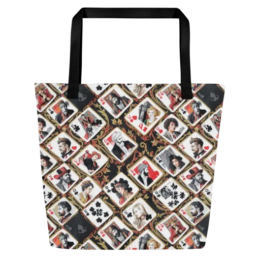 Gilded Deck on a Large Tote Bag W/ Pocket