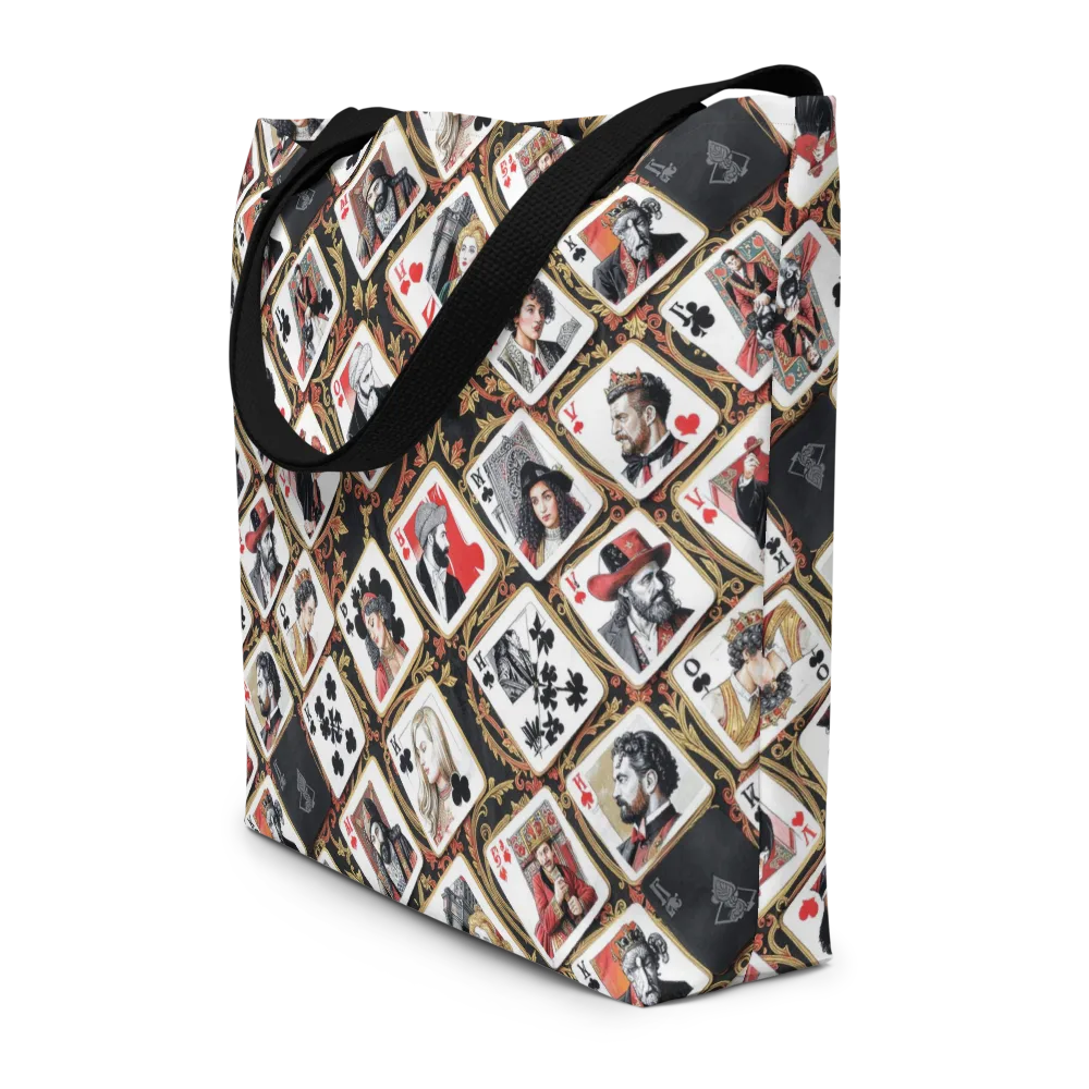 Gilded Deck on Large Tote Bag W/ Pocket — Front