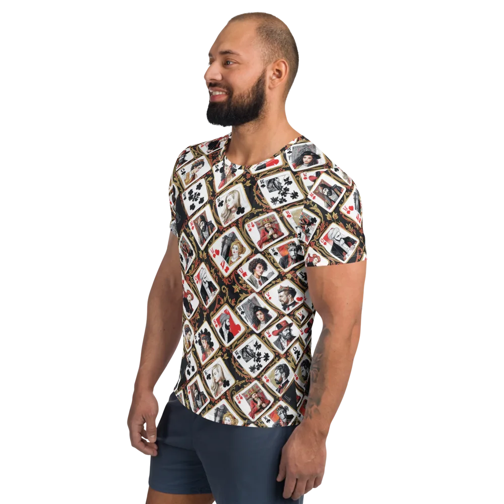 Gilded Deck on Men's Athletic T-Shirt — Left