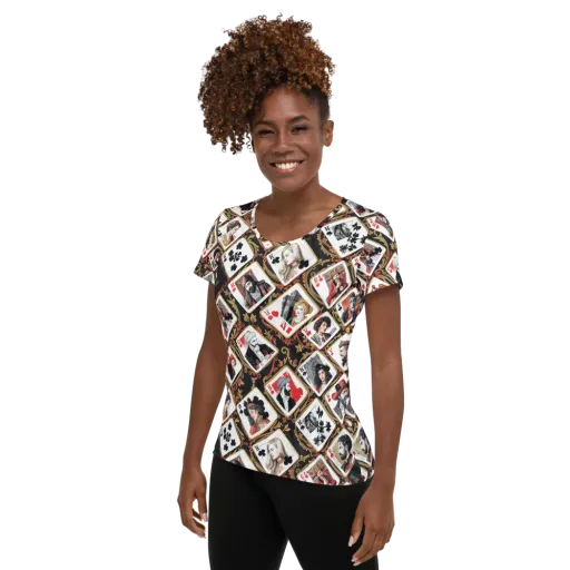 Gilded Deck on a Women's Athletic T-Shirt