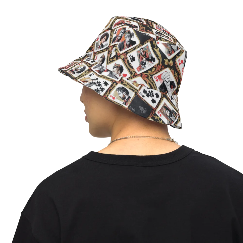 Gilded Deck on Reversible Bucket Hat — Back Inside