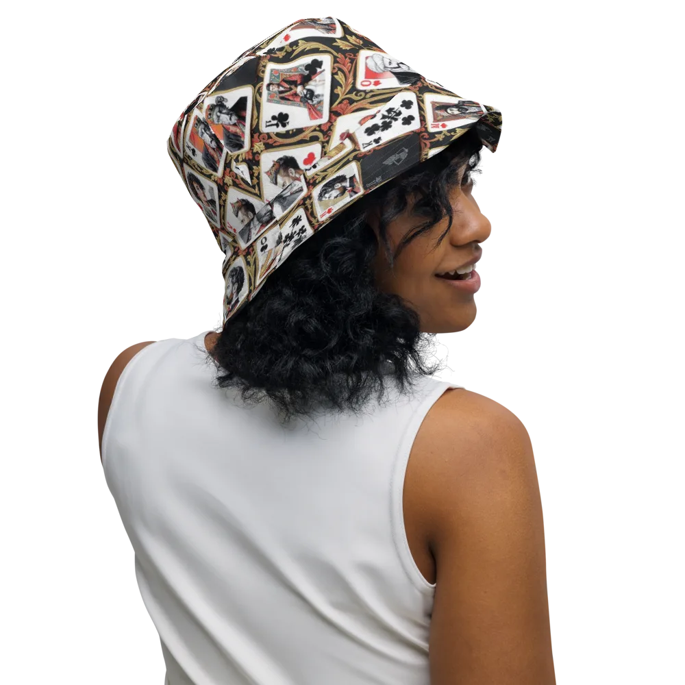 Gilded Deck on Reversible Bucket Hat — Right Outside