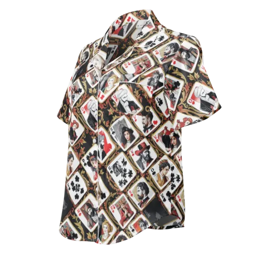 Gilded Deck on a Women's Short Sleeve Pajama Top