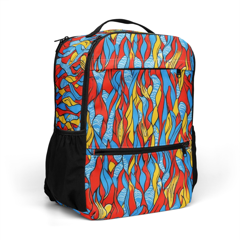 Flamewater Garden on Utility Backpack — Right Front