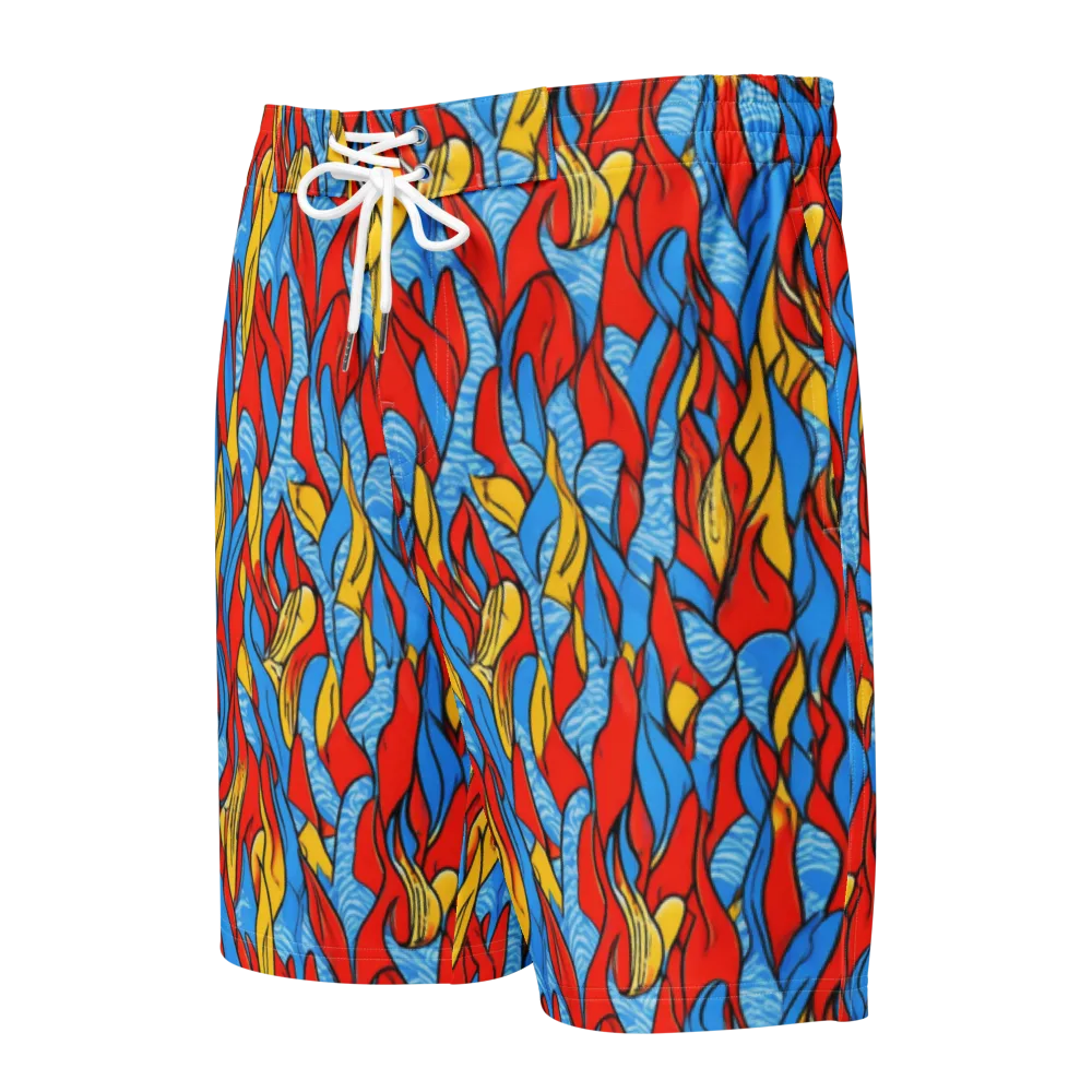 Flamewater Garden on Men's Board Shorts — Front