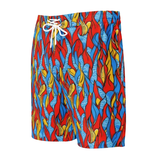 Flamewater Garden on a Men's Board Shorts