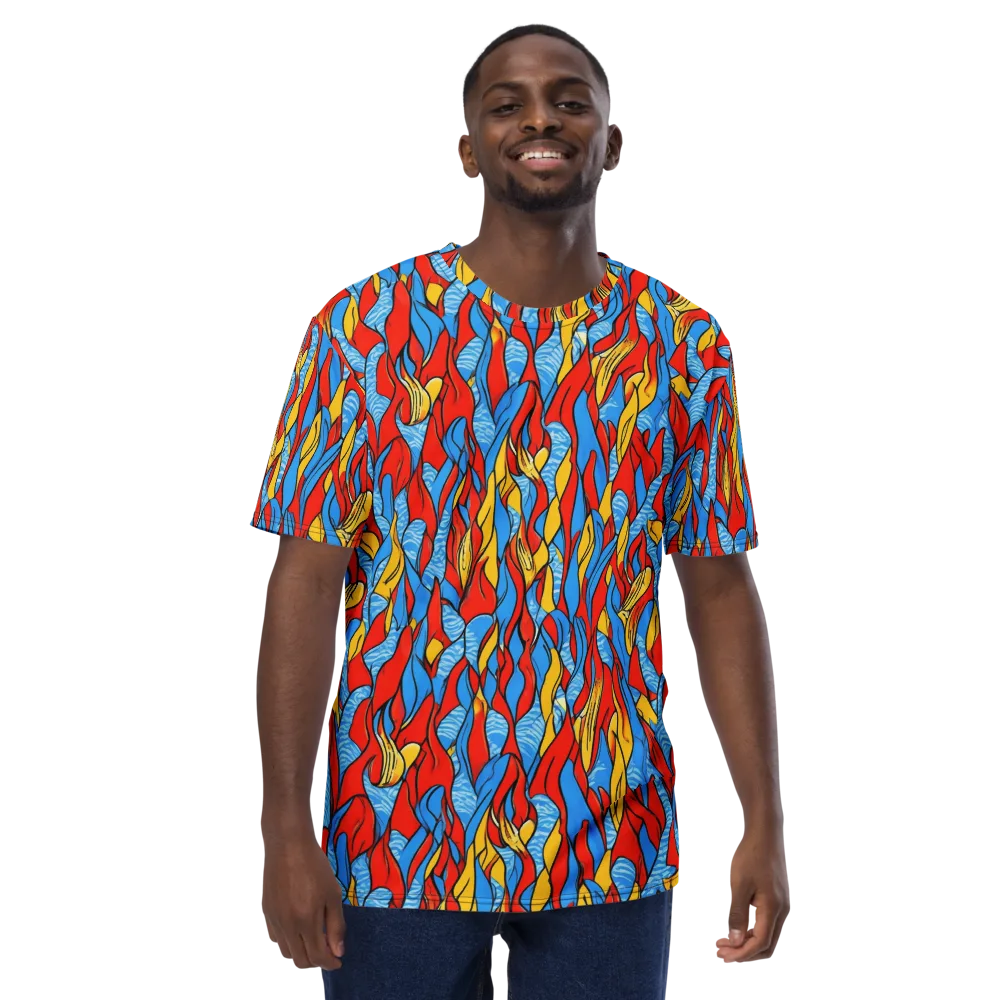 Flamewater Garden on Men's Crew Neck T-Shirt — Front