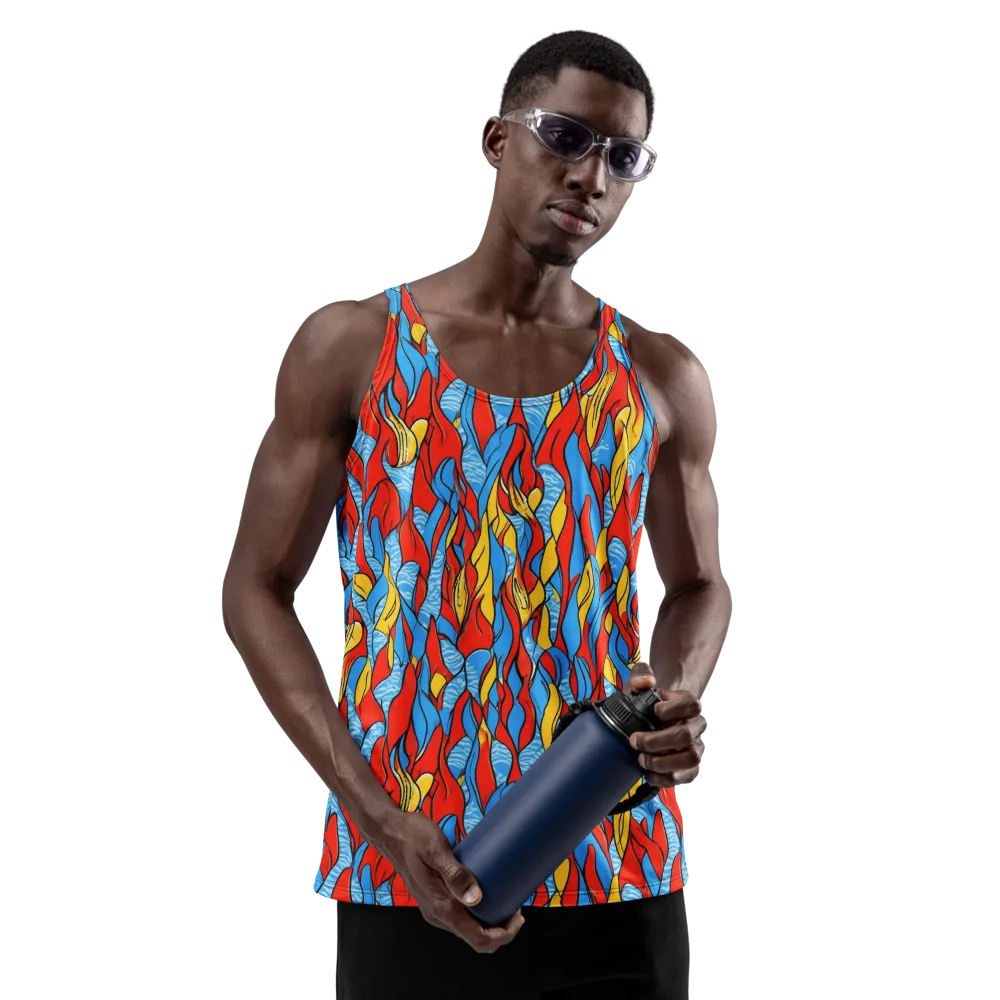 Flamewater Garden on Men's Tank Top — Front