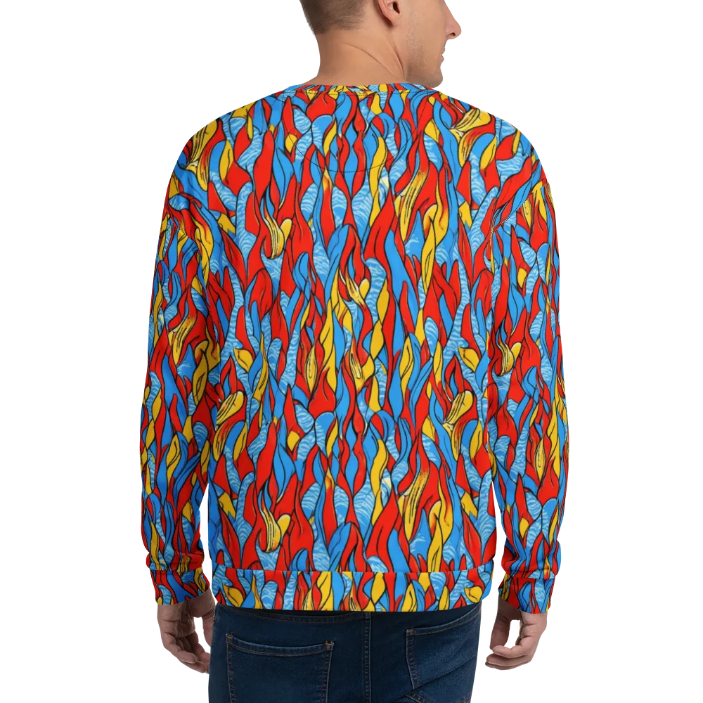 Flamewater Garden on Sweatshirt — Back