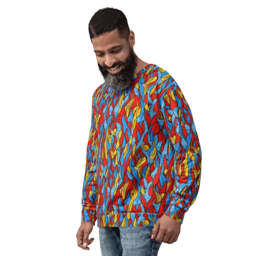 Flamewater Garden on a Sweatshirt